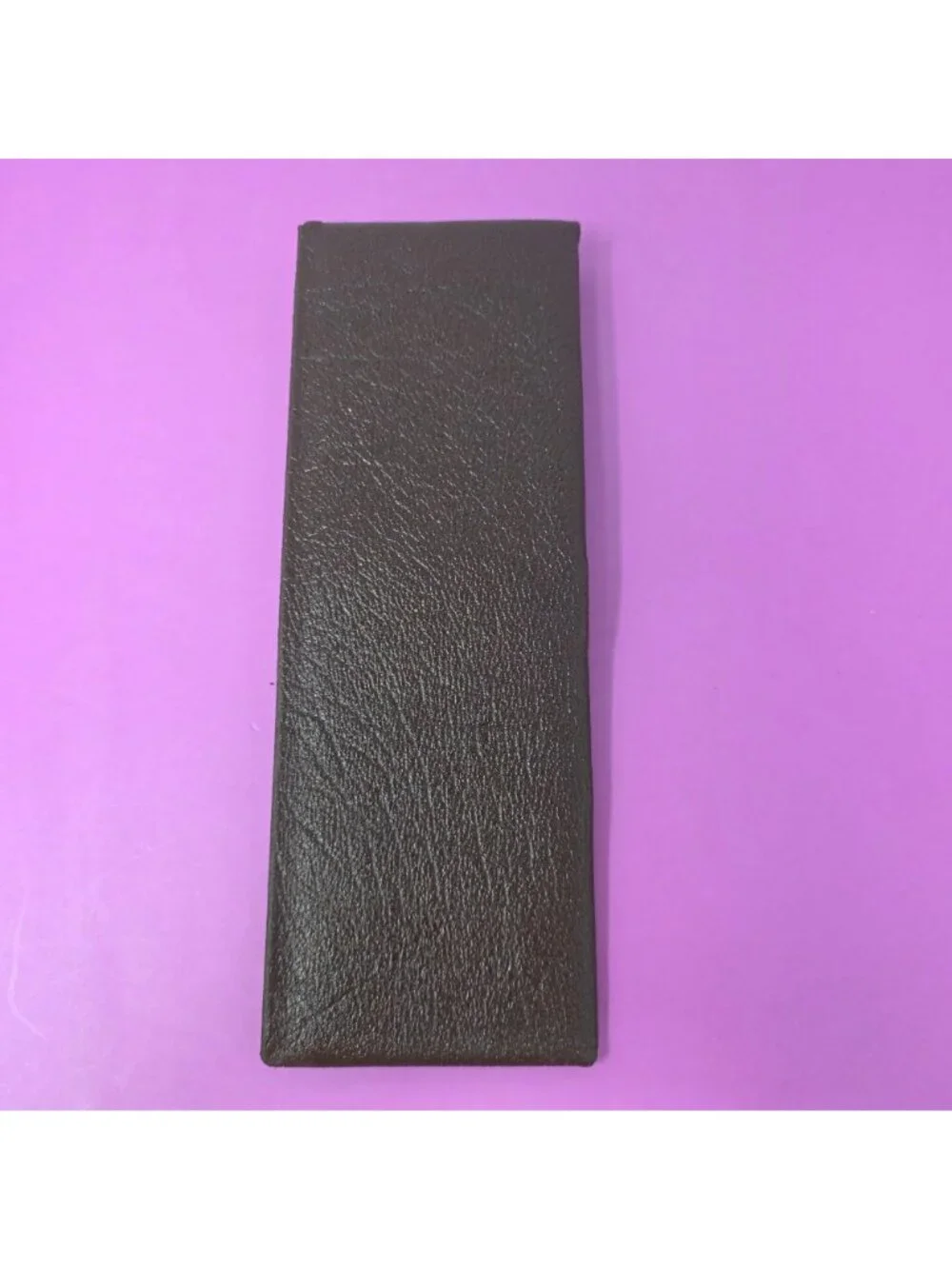 Vintage Beau Brummel Split Buffalo Hide Men’s Wallet Brown Bifold NOS In Case